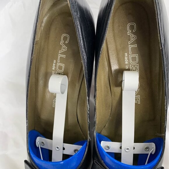 Vintage Calderone Open Toes black shoes Sz 8 - Picture 6 of 6